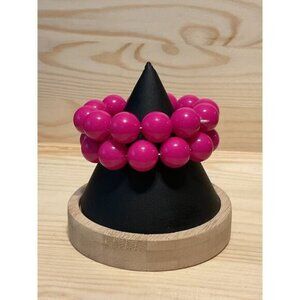 Pink Chunky Beaded Stretch Bracelet Womens Costume Jewelry